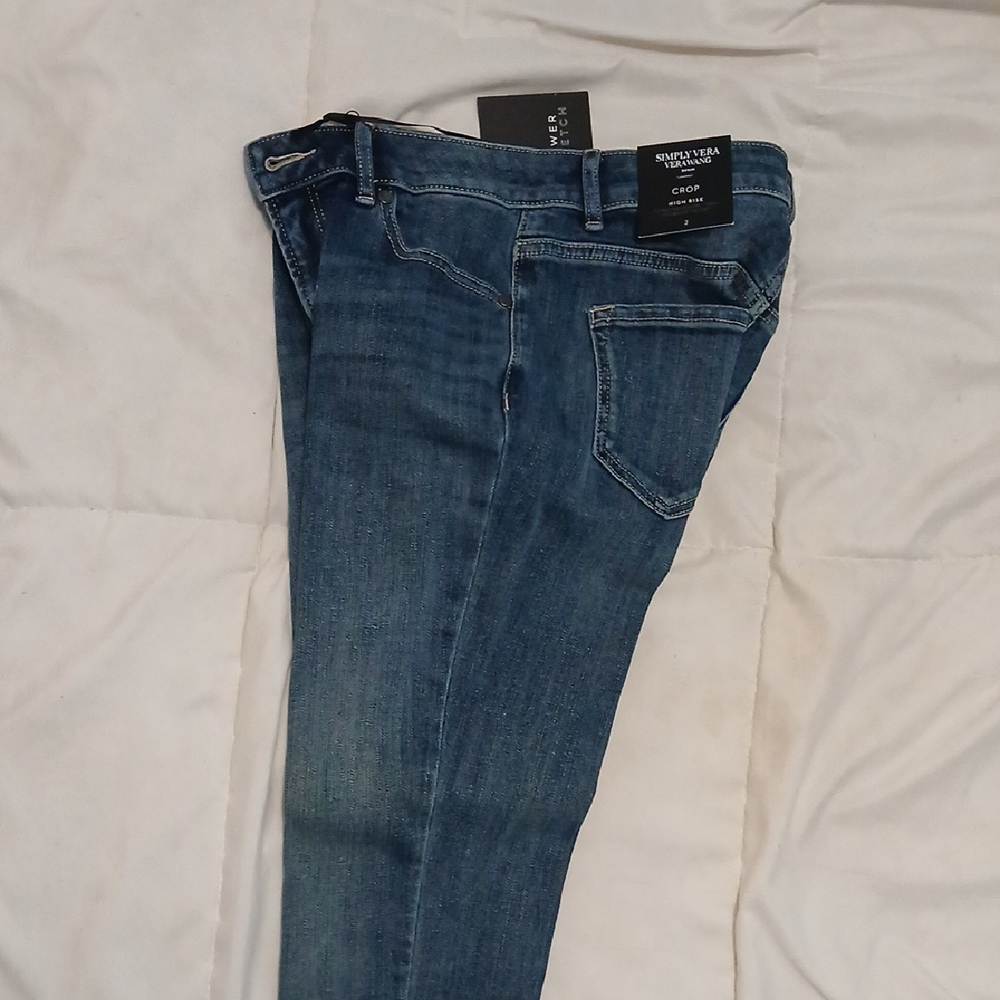 Slim Blue Denim Jeans with Faded Look
